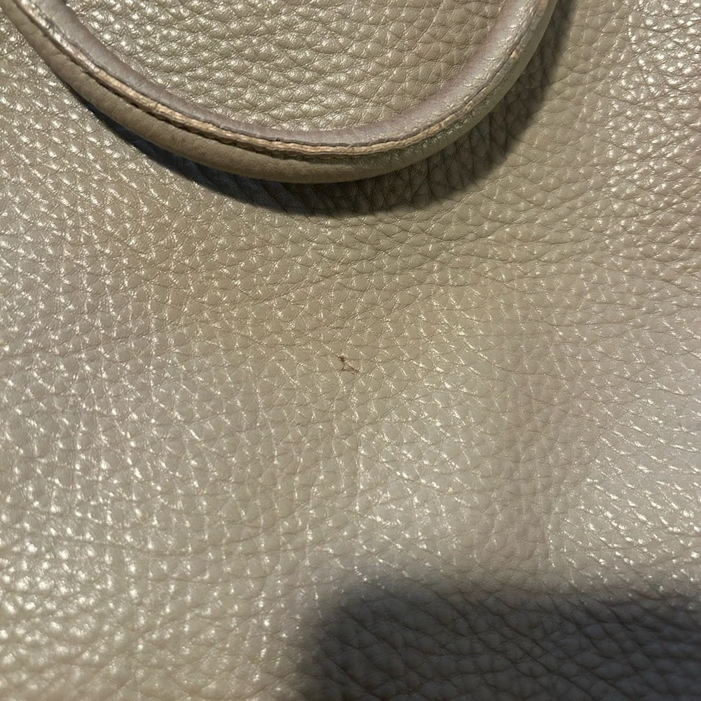 Prada • Taupe Leather Tote Bag • Large - Picture 7 of 16